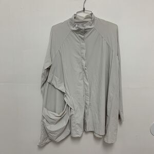 EDW Everyday Wear by Spirithouse Off White Tunic Jacket Button Size Large